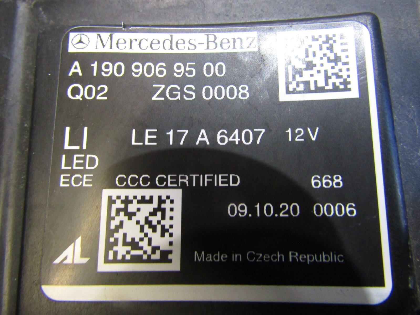 2019 Mercedes AMG GT R190 C190 Full LED Left Headlight Genuine  