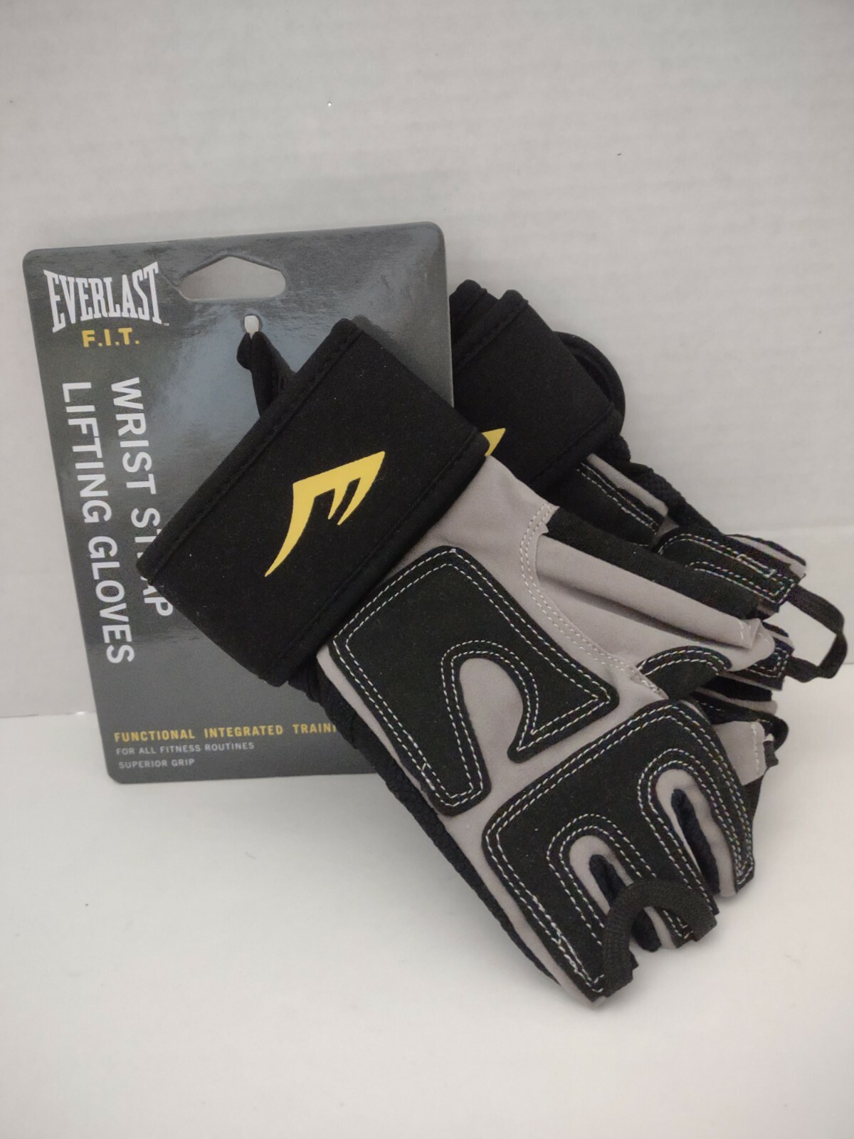Everlast F.I.T. Wrist Strap Lifting Gloves Model P00000714 L/XL