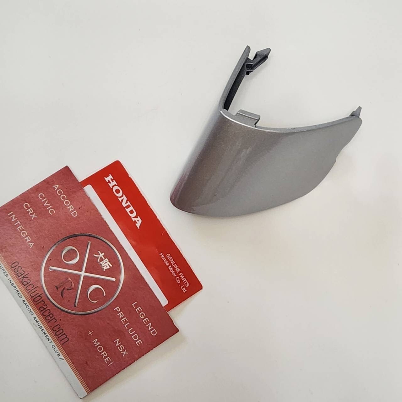 Genuine OEM 91-01 Acura NSX Front Bumper Tow Hook Cover Cap Sebring Silver Honda