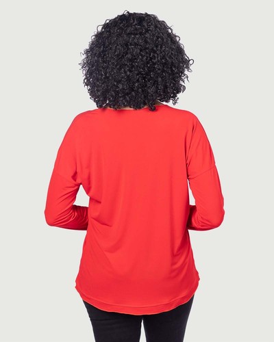 Last Tango Long Sleeve Raw Edge Hem Top - Picture 26 of 26