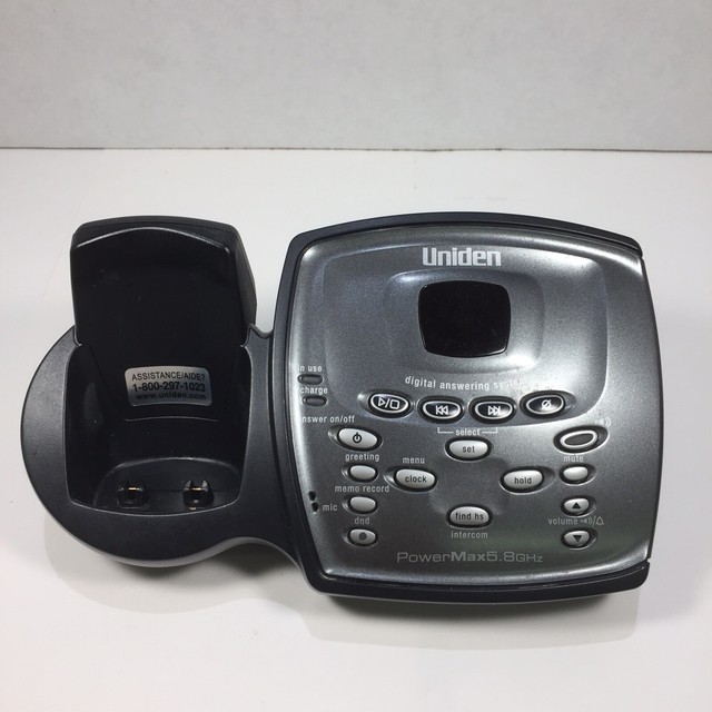 Uniden TRU9480 5.8 GHz Cordless Phone Answering System Base Only eBay