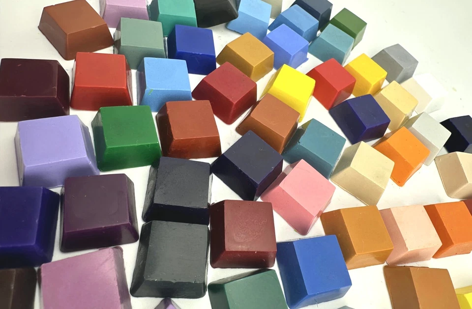 set campione colore vernice encaustica fatto a mano - 3ml formato a venticinque colori varietà - Immagine 2 di 4