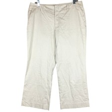 Banana Republic Womens Pants Tan Martin Fit Mid Rise Cropped Stretch 12