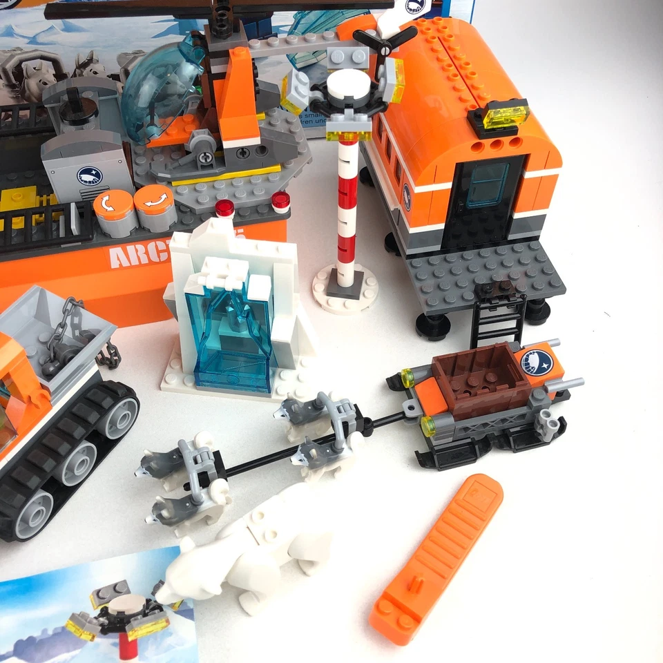 LEGO City Arctic Icebreaker 60062 Helicrane 60095 & Ice Crawler 60033 Manual Box - Image 3 of 4