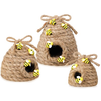 3 Pcs Bee Hive Decor Honey Bee Tiered Tray Decor Summer Spring Honeybee Decor...