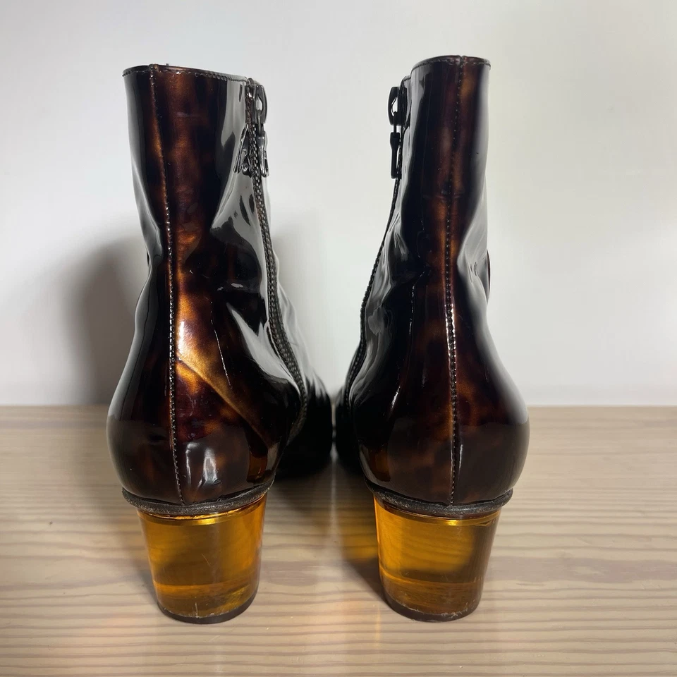 Dries Van Noten DVN черепаховые ботинки ботинок размер 37 6,5 сделано в Италии - Изображение 4 из 4