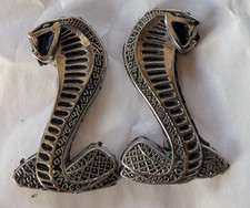 Pair Ford Mustang 94 -04 2.75 Plastic Cobra Snake Emblem Badge Pair Ford Mustang 94 -04 2.75 Plastic Cobra Snake Emblem Badge