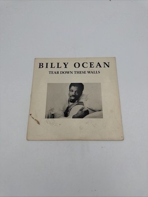 Billy Ocean Tear Down These Walls Jive Vinyl LP Record 12'' 33 RPM Pop JL8-8495