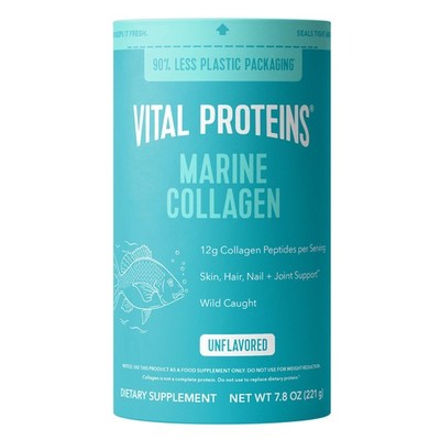 10/27 Vital Proteins Marine Collagen Peptides Powder Supplement for Skin Hair Na
