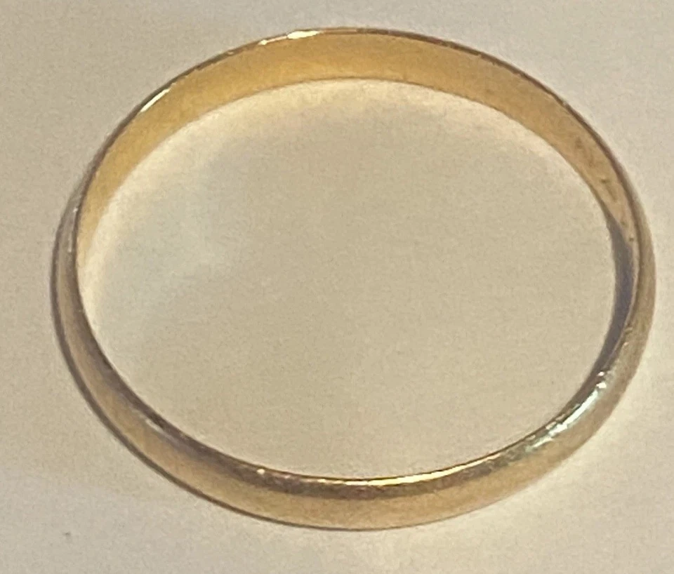 Ancienne Bague Alliance en Or Jeune 18 Carats - Photo 1/4