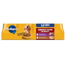 Pedigree Wet Dog Food Choice Cuts Adult Canned Dog Food Variety Pack 13.2 oz Can
