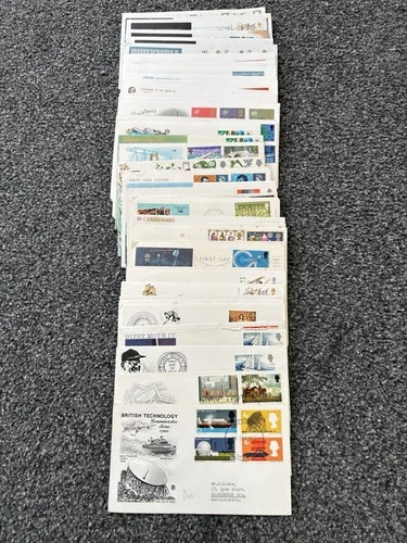 Job Lot of 48 UK GB Pre-Decimal First Day Covers & Covers FDC 1965-1970 Lot #N62