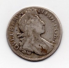 1701 Shilling, William III, no stop after DEI