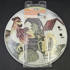New Range Kleen Stove Top Burner Cover Set Rooster Sunflower Birdhouse Korsgadem