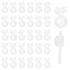 Earring Lifters for Droopy Ears, Mabor 32PCS Clear Silicone Earring Backs for...