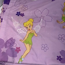 2 Disney Tinker Bell Fairies Curtains Window Treatment Purple Girls Bedroom Home