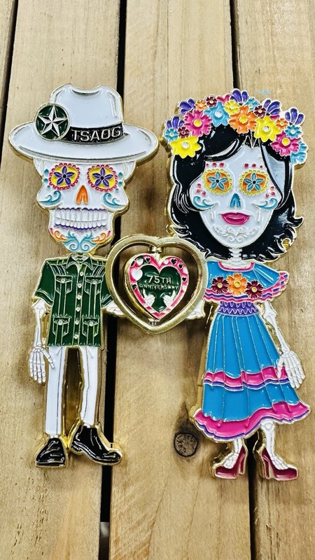 Adorable couple  TDAOG  75th Anniversary Fiesta Medal