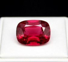 7 Ct Certified Natural Burma pigeon Blood Red Ruby Cushion Cut Loose Gemstone