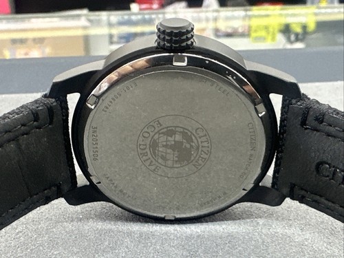 Citizen Eco-Drive E101 S064783 Garrison Mens Watch Black Strap Pre Owned - Picture 14 of 17