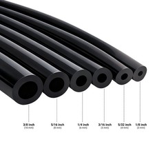 5ft 5pcs 456810mm Car Automotive Silicone Vacuum Tubing Hose Line Kit Black