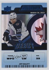 2022 Upper Deck Credentials Debut Ticket Access Blue 49/99 Jeff Malott #151 6o3