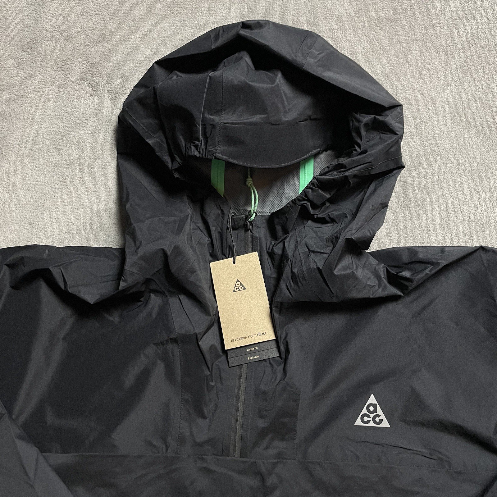 SACAI X NIKE Nike ACG Storm Fit ADV Pullover Imballabile Giacca Trail Snack Taglia M NUOVO FQ3062