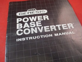 Sega Genesis Console Power Base Convertor Sega Master System Near Complete w/Box