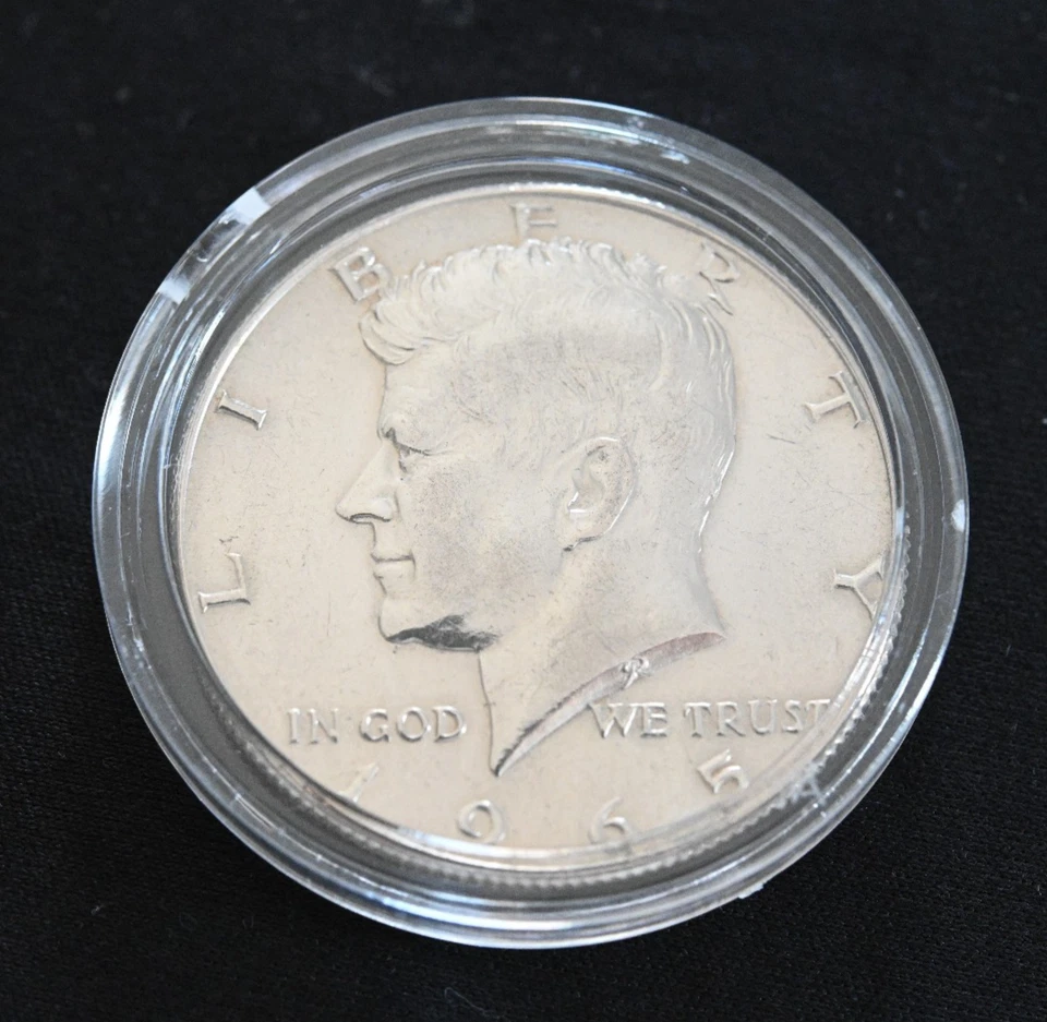 Mezzo dollaro Kennedy in argento 1965 - 1/2 dollaro - Silver 400 - qualità SUP - Immagine 3 di 4