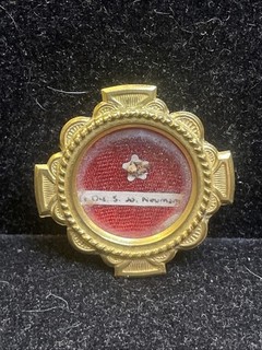 RARE Vintage Saint John Neumann Reliquary 1st Class Religious Relic Wax Seal