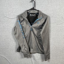 Ariat Tek Pullover Womens XS Gray 1/4 Zip Cold Series Lightweight Stretch