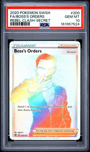 Boss's Orders graded PSA 10 for sale on eBay