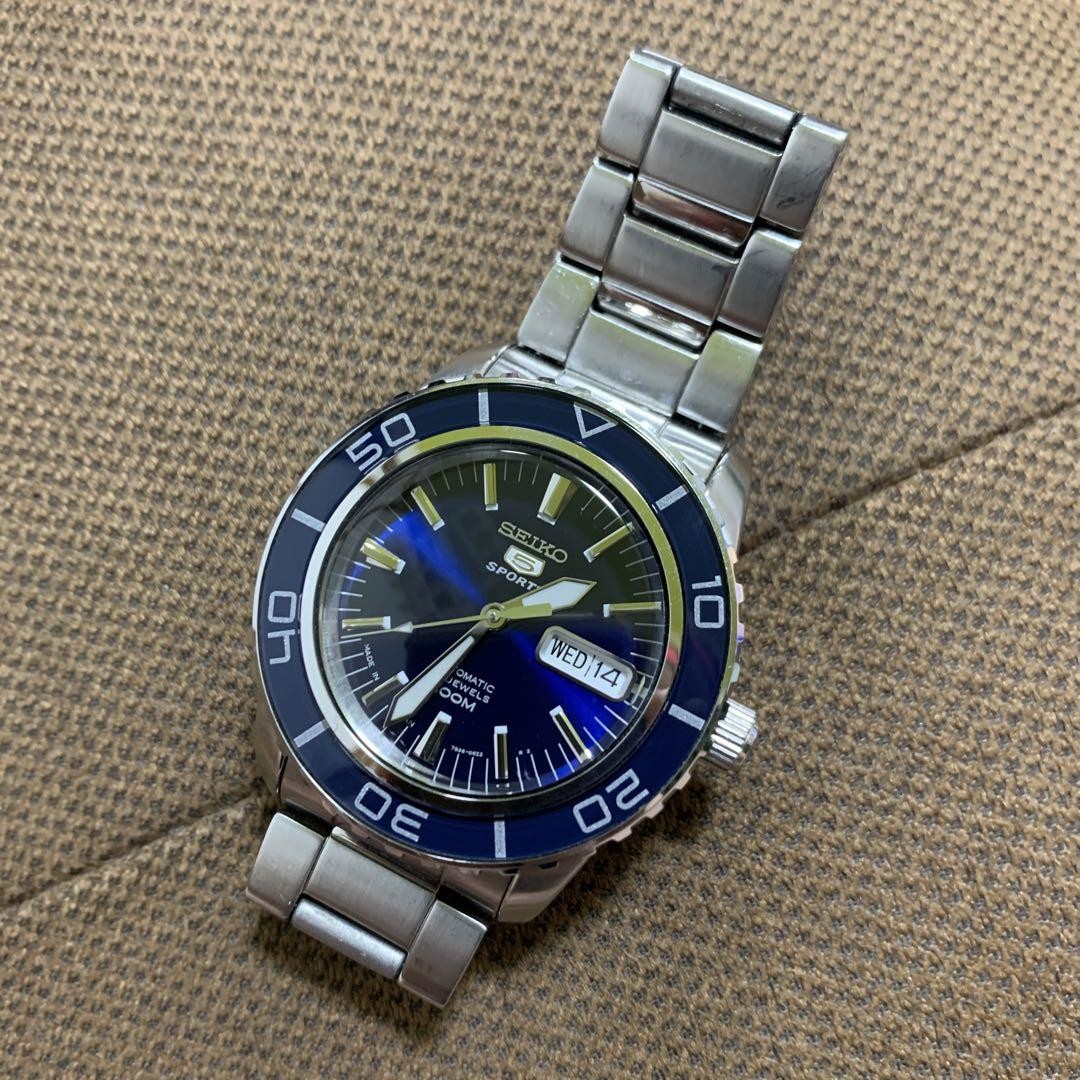 SEIKO 5 SPORTS 7S36-04N0 Men's Automatic Round Blue W42mm Japan