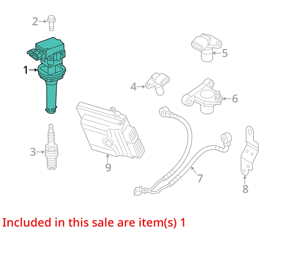 Paquete de encendedor de bobina de encendido Volvo S40 2004-2011 U5SGE Foto 3 de 4