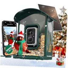 -Bird Feeder with Camera, 8MP Ultra HD Video  Photo, 10x Slow-Motion, 4K