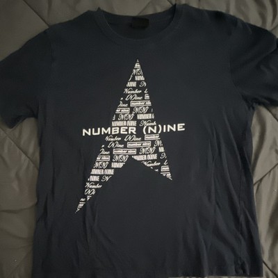 Marlboro x Number Nine Navy Blue Graphic Print Short Sleeve Men's