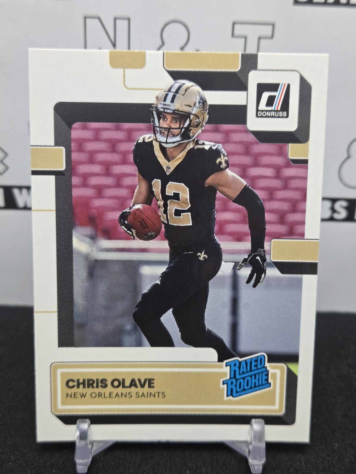 Chris Olave 2022 Panini Donruss Rated Rookie #309 RC New Orleans Saints