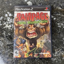 Rampage: Total Destruction (Sony PlayStation 2, 2006) PS2 COMPLETE CIB TESTED