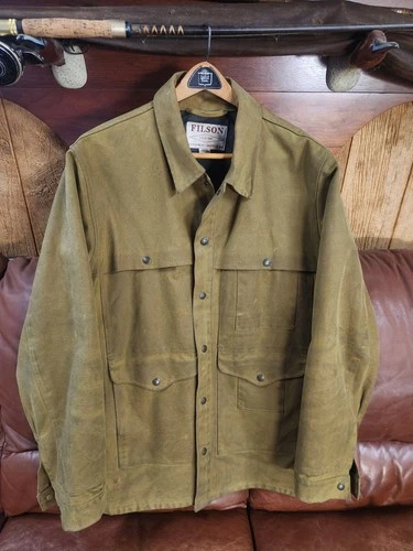 Filson Lined Tin Cloth Cruiser Jacket XL Long image 2