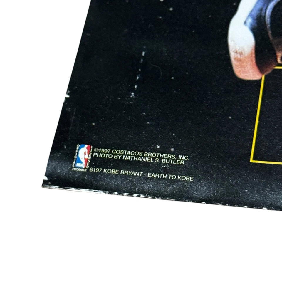 Vintage 1997 Rookie 8 Bryant Mamba Lakers Poster Earth To Kobe 16x20 - Image 4 of 4