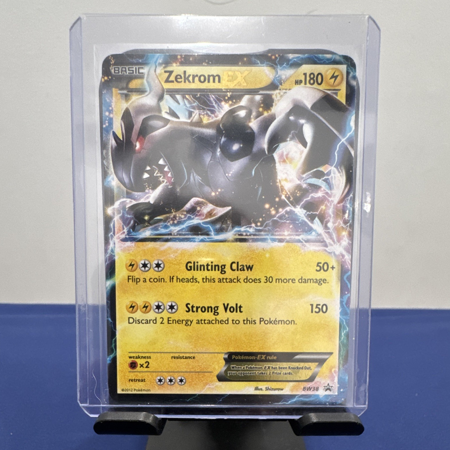 Pokemon TCG Zekrom EX Black & White Holo Promo HP 180 Eng BW38