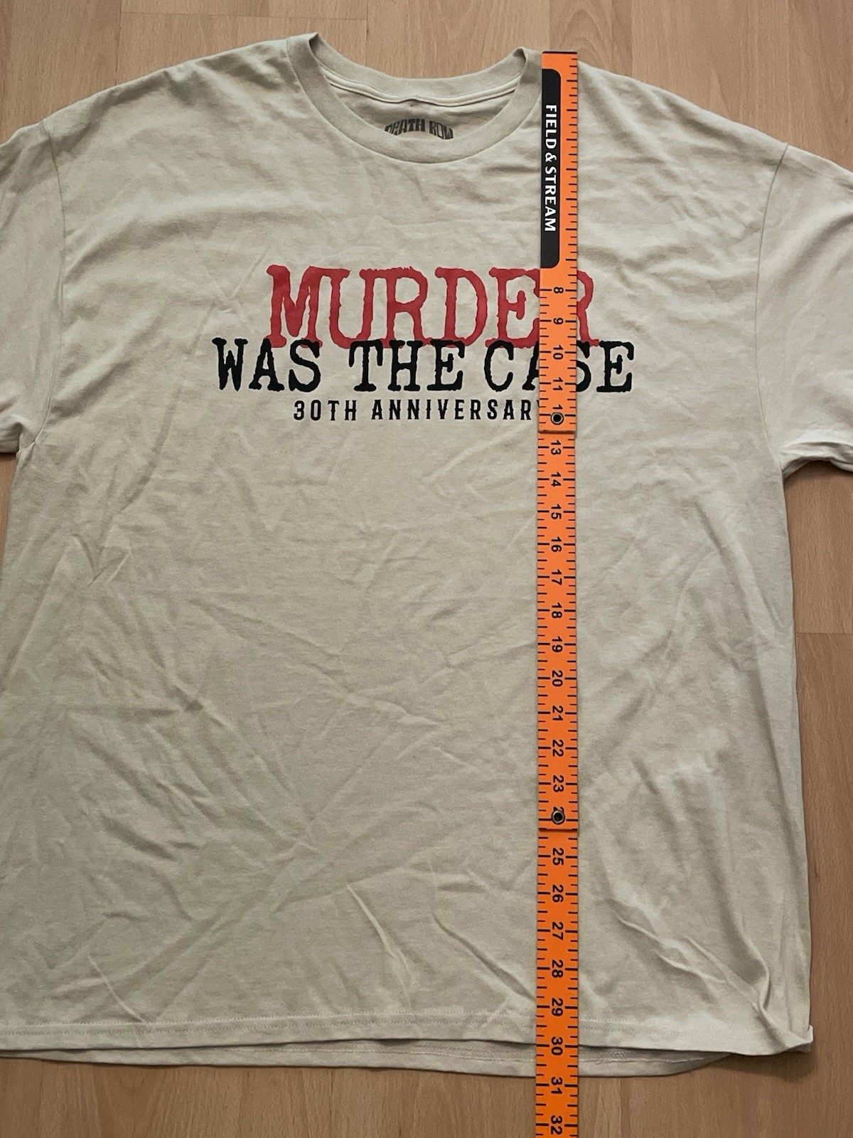 FILA T shirt Snoop Dogg Death Row Records XL beige Murder Was The Case SS maglietta