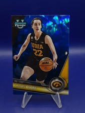 2024 Bowman Chrome U 34 Caitlin Clark Blue Sapphire, Hawkeyes, Indiana Fever