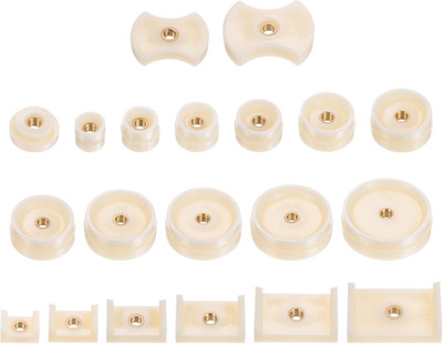 HARFINGTON 20Pcs Watch Case Press Die Kit, Watch Case Back Nylon Fitting Dies Se
