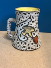 Vintage Marius Bessone Vallauris SGDG Fat Lava Small Ceramic Pichet Vase