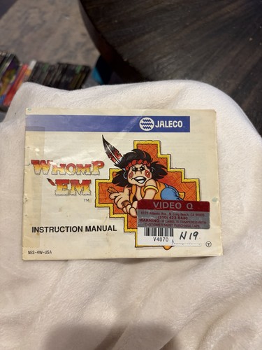 Nintendo NES Manual Only Whomp ‘Em