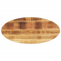 Tischplatte 100X40X2,5 Cm Oval Massivholz Mango