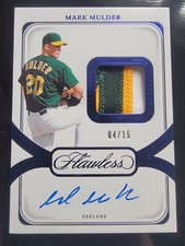 Mark Mulder 2024 Panini Flawless Prime Patch Autograph Baseball Card 04/15