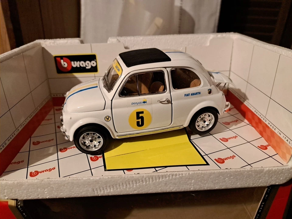 FIAT 500 ABARTH 1965 BURAGO SCALA 1/18 - Immagine 2 di 4