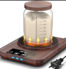 Electric Sourdough Starter Warmer, Upgrade Warming Heating Pad Mat Wood Grain