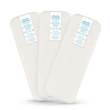 Charlie Banana 3 Pack Super Absorbent Reusable Hemp Diaper Insert, Newborn
